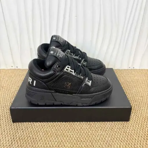 AMIRI MA-1 Black Leather Sneaker 2026 | Drip Kickz AMIRI MA-1 Black Leather Sneaker - Image 3