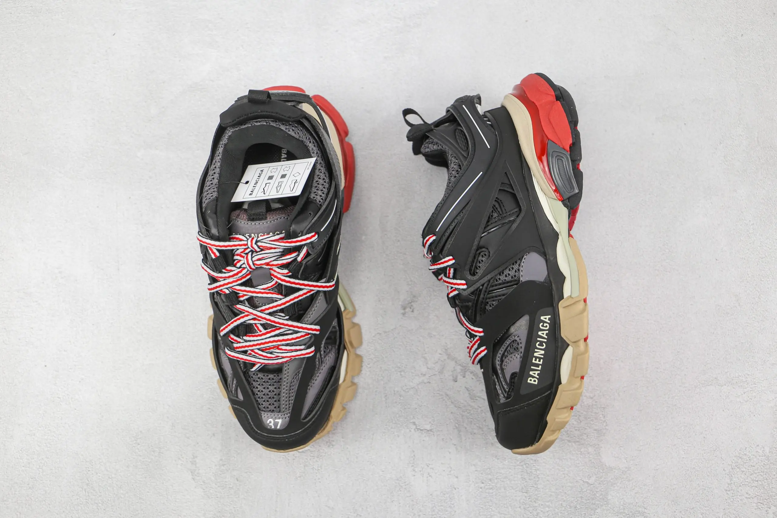 Balenciaga Track Sneakers Red Black 2026 | Drip Kickz Balenciaga Track Sneakers Red Black - Image 3