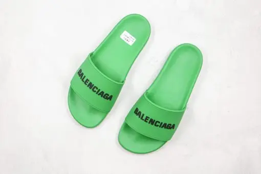 Balenciaga Slippers Green Black