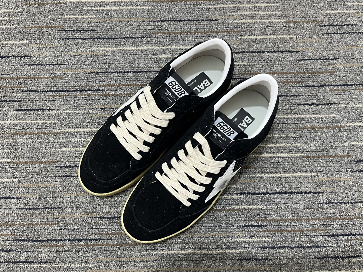 Golden Goose Ball Star Suede Black White 2026 | Drip Kickz Golden Goose Ball Star Suede Black White - Image 3