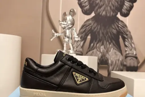 Prada Downtown Nappa Leather Sneaker Black - 39