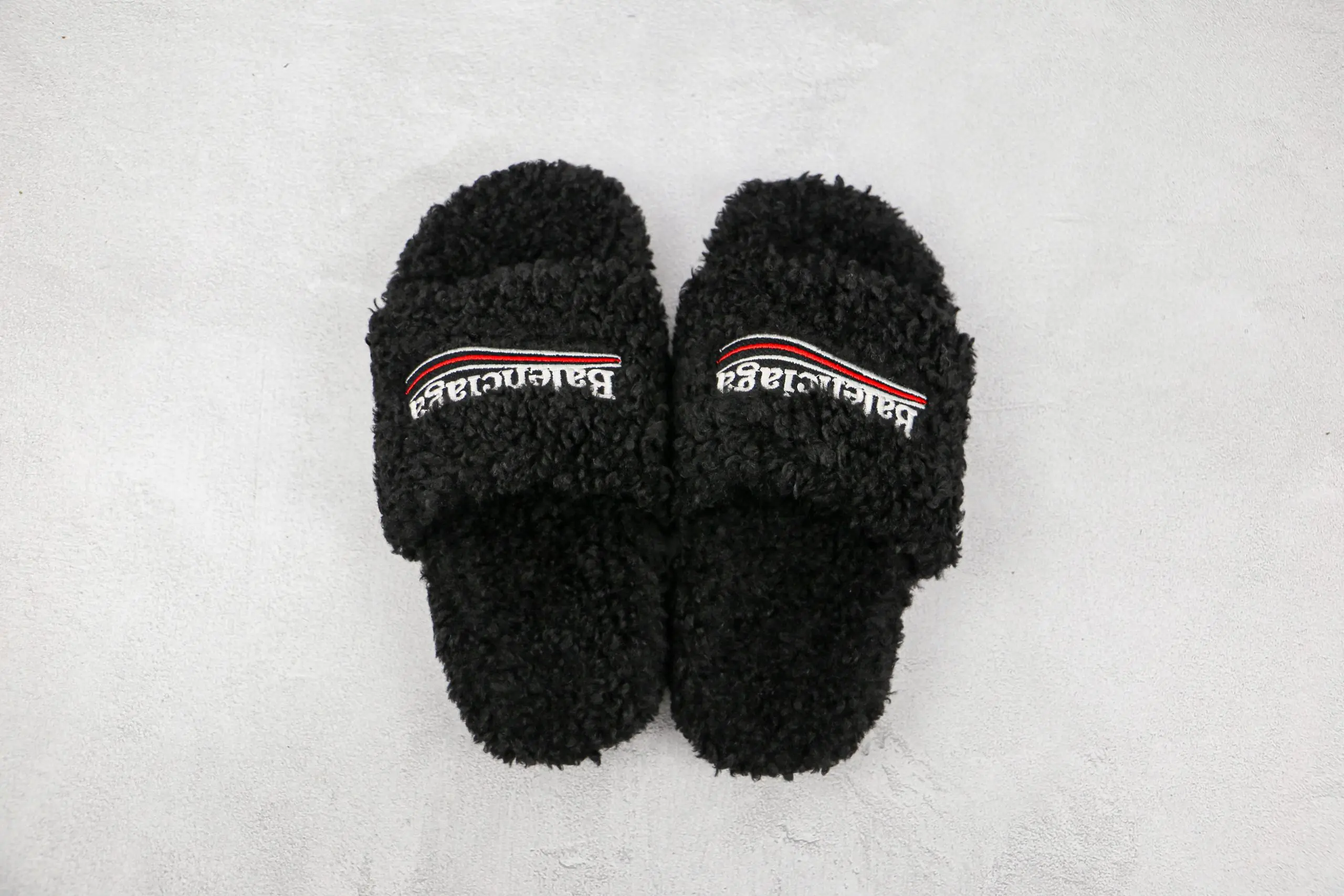 Balenciaga Wool Slippers All Black 2026 | Drip Kickz Balenciaga Wool Slippers All Black