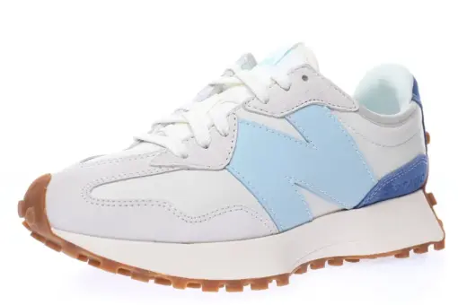 New Balance MS327 Leather Beige Grey Light Green Navy Blue Raw Rubber Sole