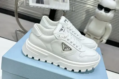 Prada 2024 New Leather Sneaker Full White - 40