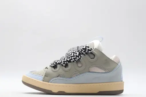 Lanvin Curb Sneaker Multicolor Black White Stripe