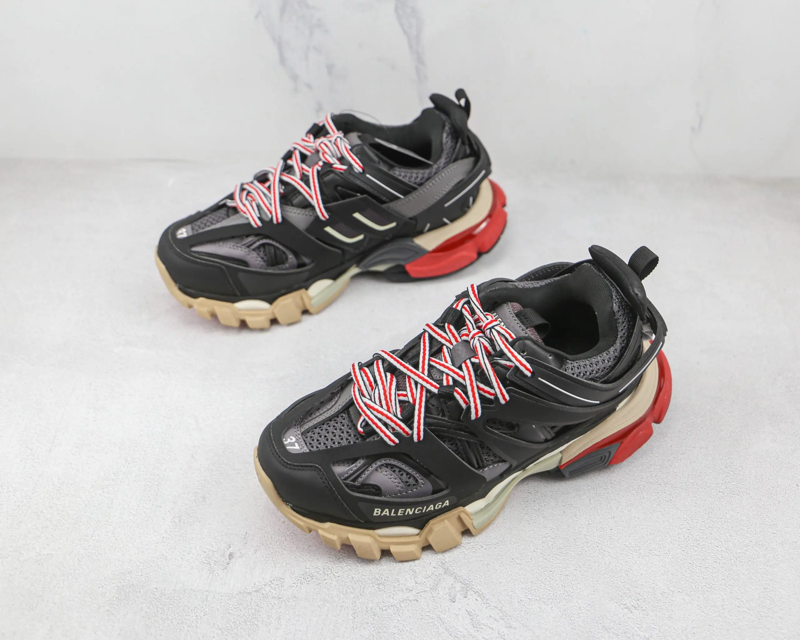 Balenciaga Track Sneakers Red Black 2026 | Drip Kickz Balenciaga Track Sneakers Red Black - Image 2