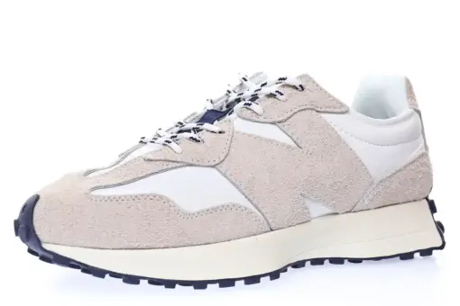 New Balance MS327 Suede Light Gray Navy
