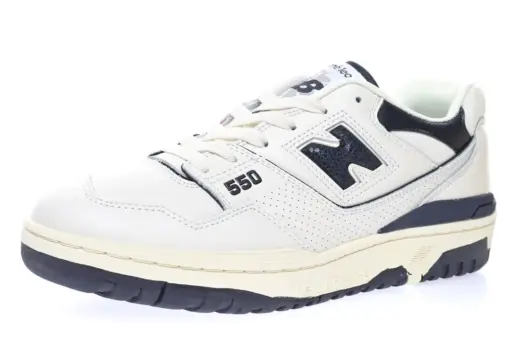 New Balance BB550 Co branded Leather White Snake Navy Oxide White
