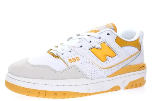 New Balance P550 Leather White Banana Yellow