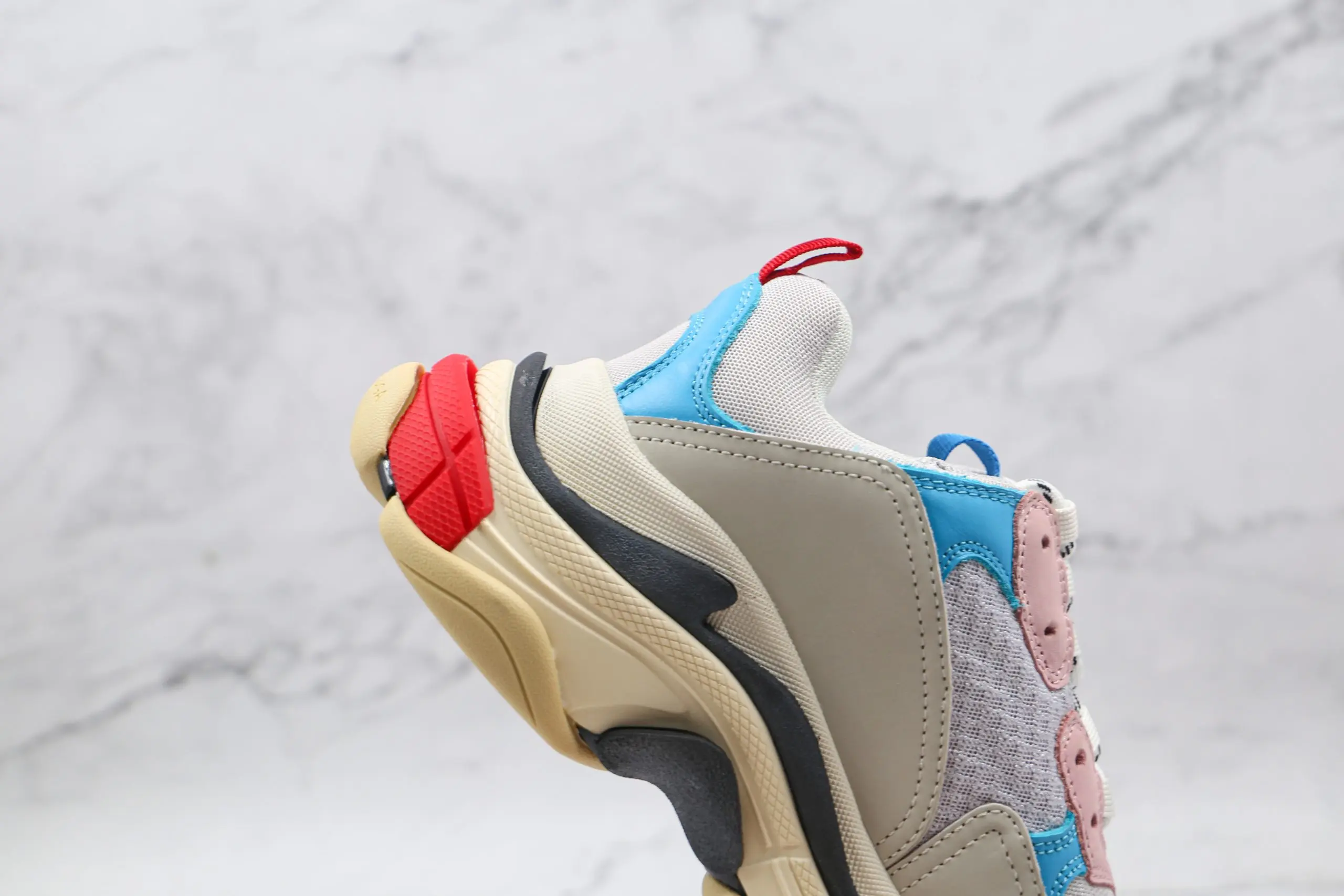 Balenciaga Triple S White Blue Pink 2026 | Drip Kickz Balenciaga Triple S White Blue Pink - Image 3