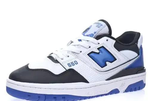 New Balance BB550 Leather White Black Royal Blue