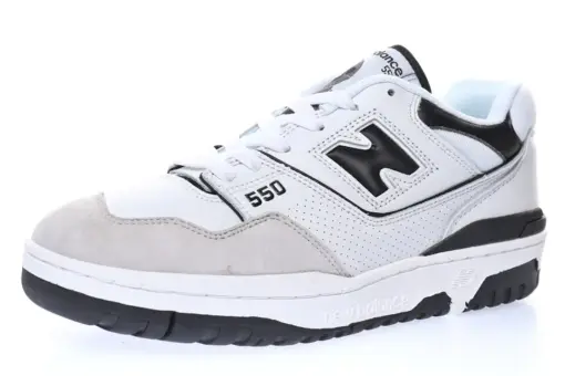 New Balance BB550 White Light Gray Black