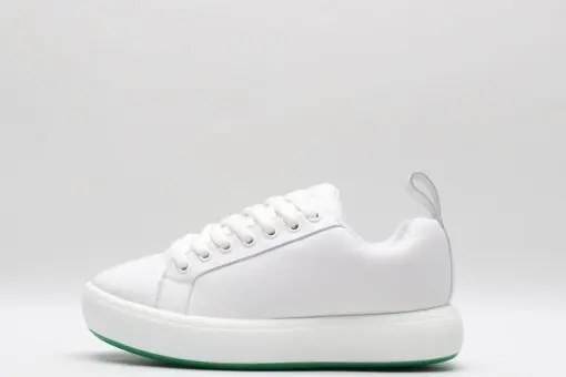 Bottega Veneta Pillow Padded Leather Sneakers – Luxury White Low-Top Designer Shoes
