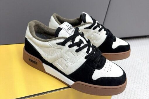 Fendi Match Low-Top Sneaker Black & White M1