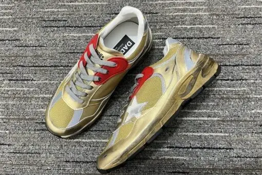 Golden Goose Dad-Star White Red Silver Grey