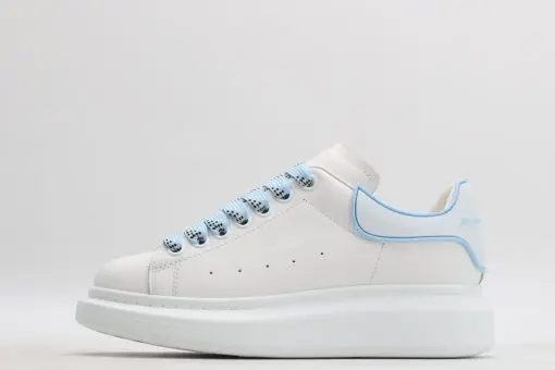 Alexander Mcqueen White Light Blue Rubber