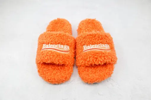 Balenciaga Wool Slippers All Orange