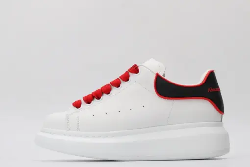 Alexander Mcqueen White Red And Black Rubber