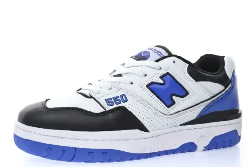 New Balance BB550 Leather White Black Blue