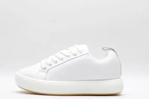 Bottega Veneta “Pillow” Padded Leather Lace-Up Sneaker – Luxury White Low-Top