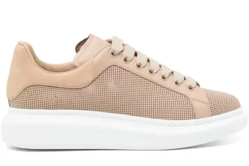 Alexander McQueen Oversized low-top sneakers beige/white