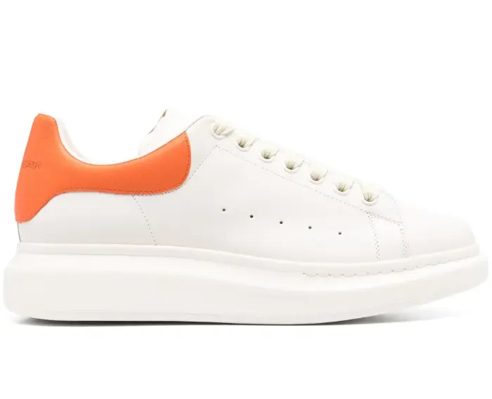 Alexander McQueen Oversized sneakers white/orange 2026 | Drip Kickz Alexander McQueen Oversized sneakers white/orange