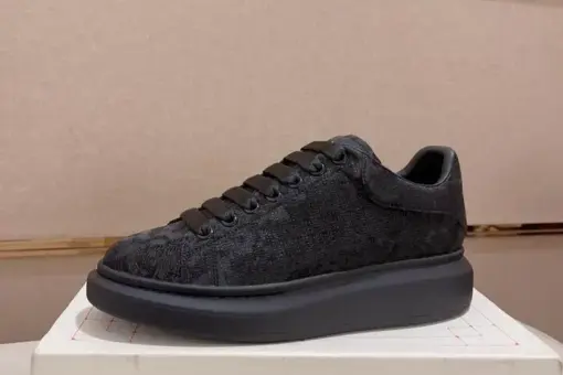Alexander McQueen Sneaker Denim Flax Black