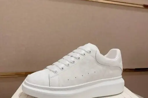 Alexander McQueen Sneaker Denim Flax White