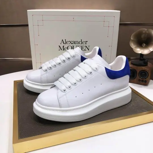 Alexander McQueen Oversized Sneakers White/Blue Suede 2026 | Drip Kickz Alexander McQueen Oversized Sneakers White/Blue Suede