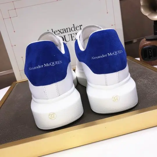 Alexander McQueen Oversized Sneakers White/Blue Suede 2026 | Drip Kickz Alexander McQueen Oversized Sneakers White/Blue Suede - Image 3