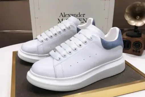 Alexander McQueen Oversized Sneakers White & Pastel Suede