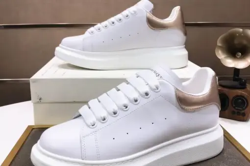 Alexander McQueen Sneakers White & Rose Gold