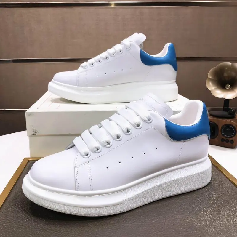 Alexander McQueen Sneakers White & Blue 2026 | Drip Kickz Alexander McQueen Sneakers White & Blue