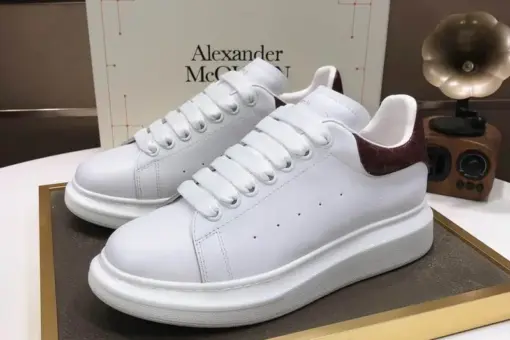Alexander McQueen Sneakers White/Brown Crocodile
