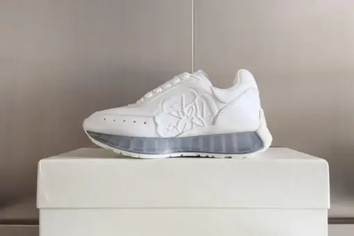 Alexander McQueen Oversized Sneakers White Clear Sole