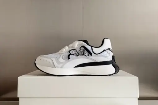 Alexander McQueen Sprint Runner Black White Grey