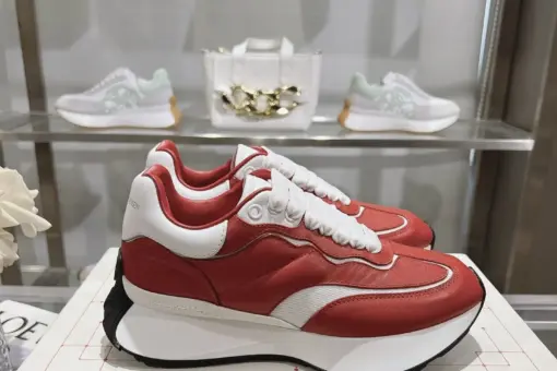 Alexander McQueen Oversized Sneaker White Red