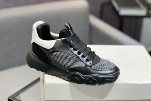 Alexander McQueen Court Black White