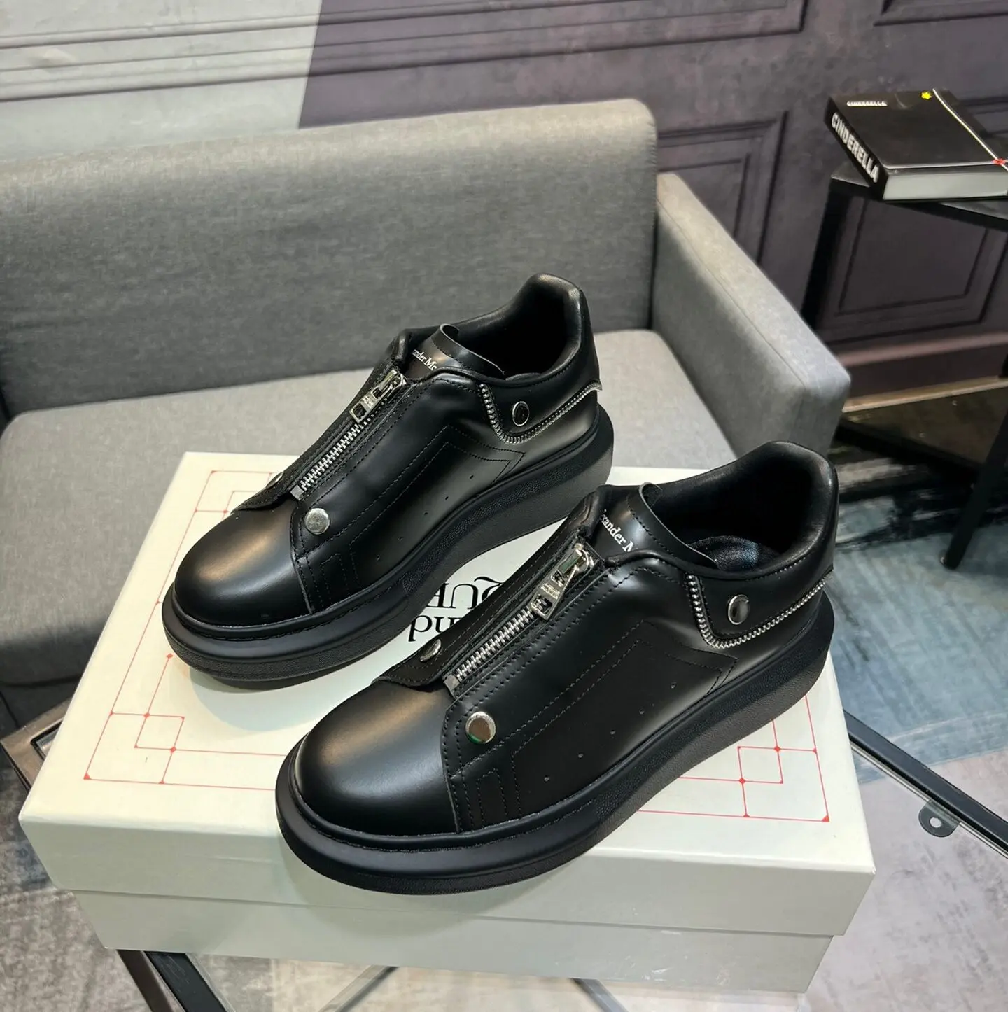 Alexander McQueen Zip-Up Sport Sneakers Black 2026 | Drip Kickz