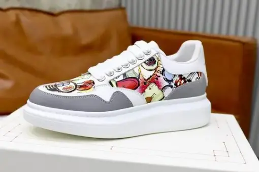 Alexander McQueen Oversized Sneakers Multicolored Graphic Print