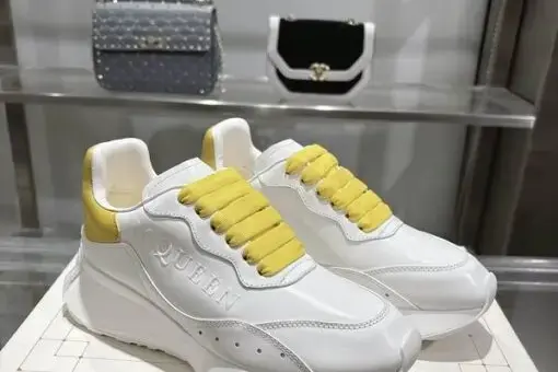 Alexander McQueen Oversized Sneakers White/Yellow