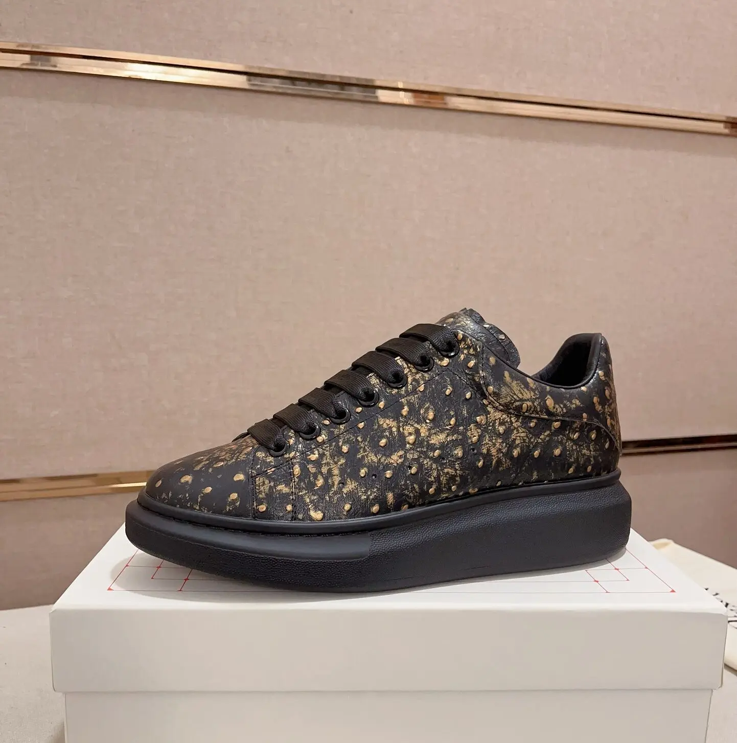 Alexander McQueen SSENSE Exclusive Black Galaxy Glitter Shoes 2026 | Drip Kickz Alexander McQueen SSENSE Exclusive Black Galaxy Glitter Shoes