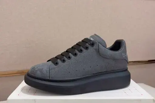 Alexander McQueen Oversized Suede Sneakers Grey