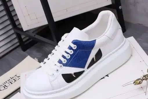 Alexander McQueen Oversized Sneaker White & Green Crocodile (Copy)