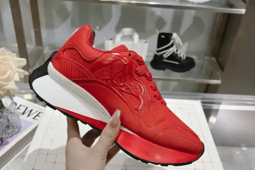 Alexander Mcqueen Sprint Runner Low Top Sneakers Red