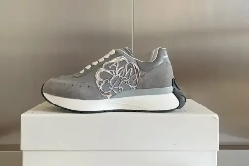 Alexander McQueen Sprint Runner Grey Silver White