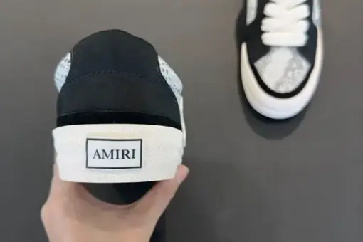 Amiri Leopard Sunset Skate Low Sneakers Black