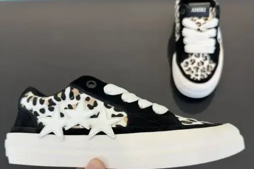 Amiri Leopard Sunset Skate Low Top Sneakers