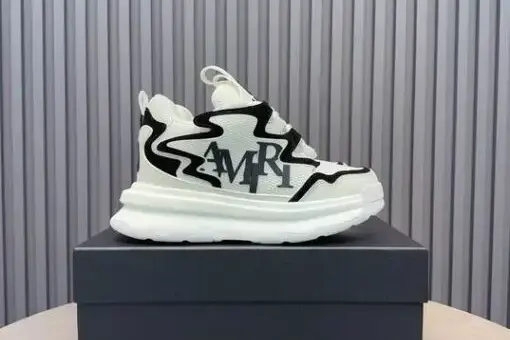 AMIRI Daymaster White Black Low-Top Sneakers