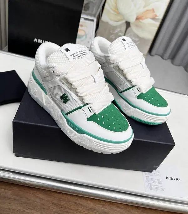 AMIRI MA-1 sneakers White Green 2026 | Drip Kickz AMIRI MA-1 sneakers White Green